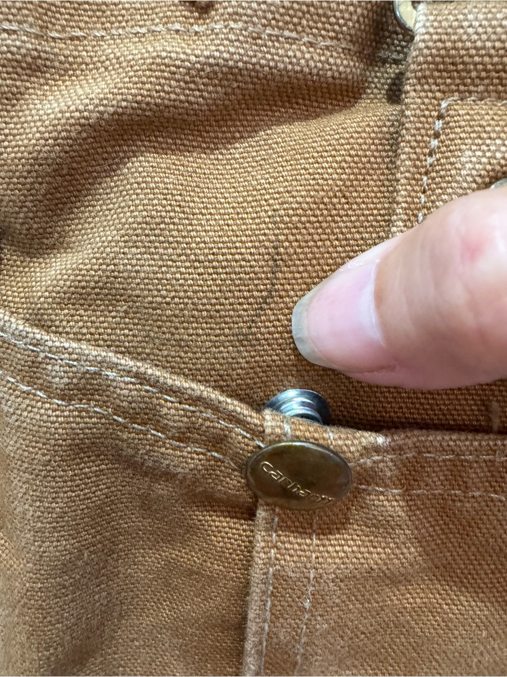 Carhartt Brown Canvas Duck Overalls - Picture 2 of 8
